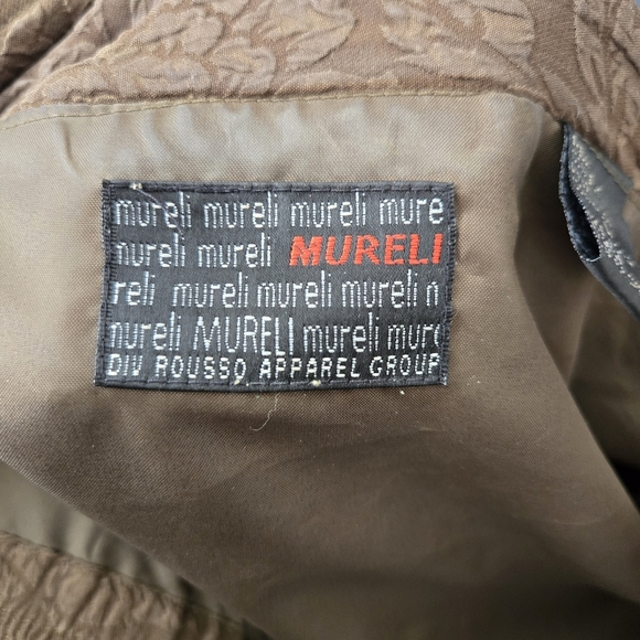 Vintage Mureli Windbreaker Size L Green Floral Pattern - Picture 8 of 9